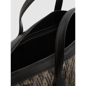 REISS FRANCO Monogram Print Coated Canvas Holdall